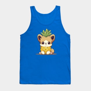 Puppy disguised as a pineapple Tank Top